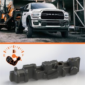 RAM Cab & Chassis Fuel Tank - Titan Fuel Tanks - XXL Mid-Ship - `07-`24